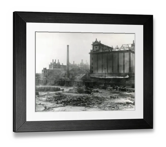 Framed Print : War damage, Haidar Pacha, Constantinople, WW1 Framed Print : War damage, Haidar Pacha, Constantinople, WW1