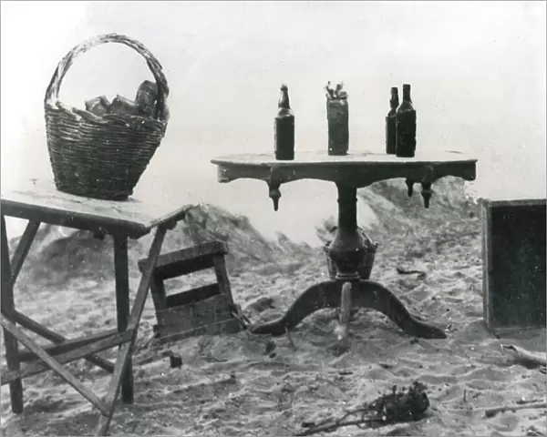 Turkish booby trap near Gaza, Palestine, WW1