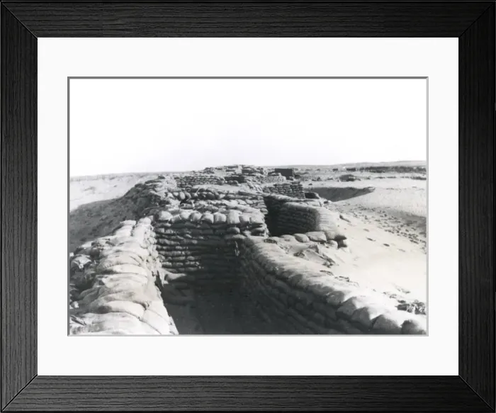 Framed Print : British trenches after fall of Gaza, Palestine, WW1