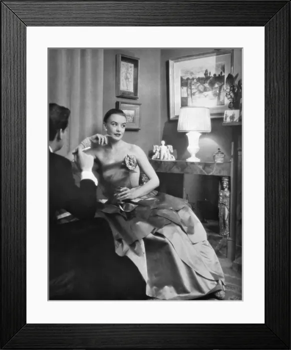 Framed Print : Dress by Henri Gowns, 1953 Framed Print : Dress by Henri Gowns, 1953