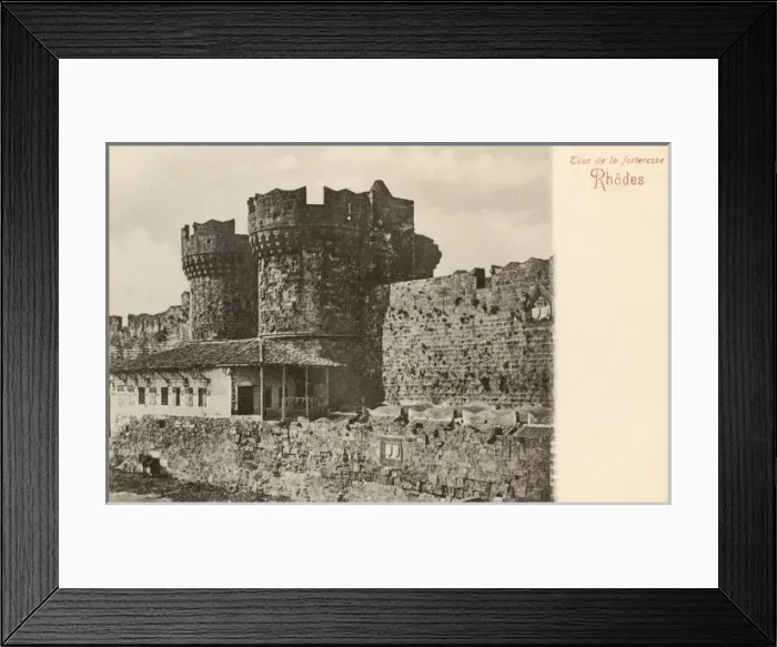 Framed Print : Rhodes, Greece - The Towers of the Fortress Framed Print : Rhodes, Greece - The Towers of the Fortress