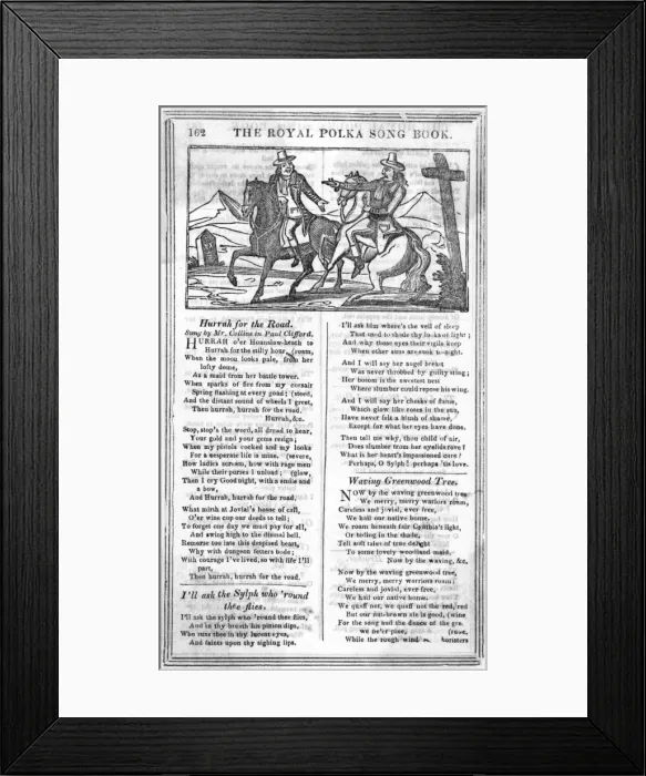 Framed Print : Songs for a highwayman Framed Print : Songs for a highwayman