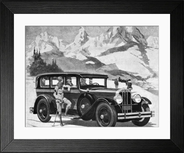 Framed Print : Chandler Motor Company Car in the Mountains Framed Print : Chandler Motor Company Car in the Mountains