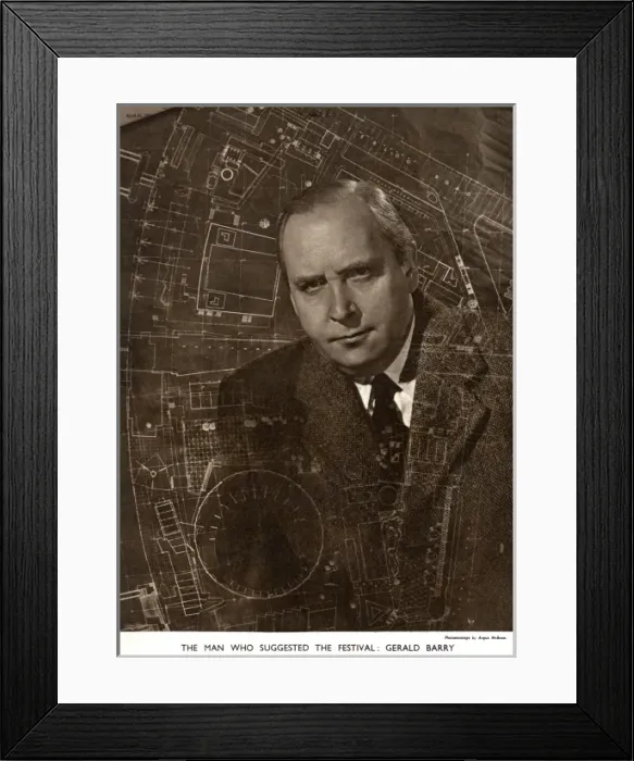 Framed Print : Gerald Barry, Director-General, Festival of Britain Framed Print : Gerald Barry, Director-General, Festival of Britain