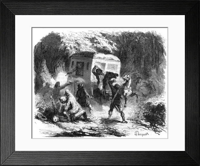 Framed Print : French gang of robbers Framed Print : French gang of robbers