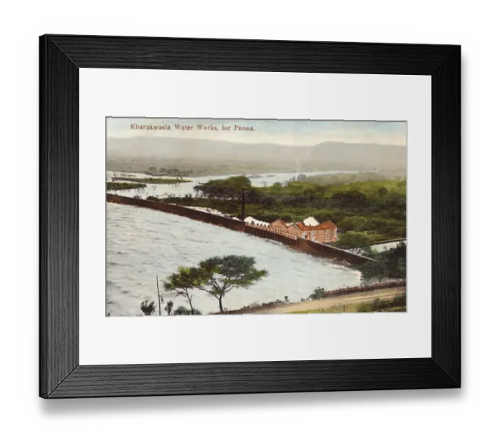 Framed Print : Pune, India - Khadakwasla Water Works Framed Print : Pune, India - Khadakwasla Water Works