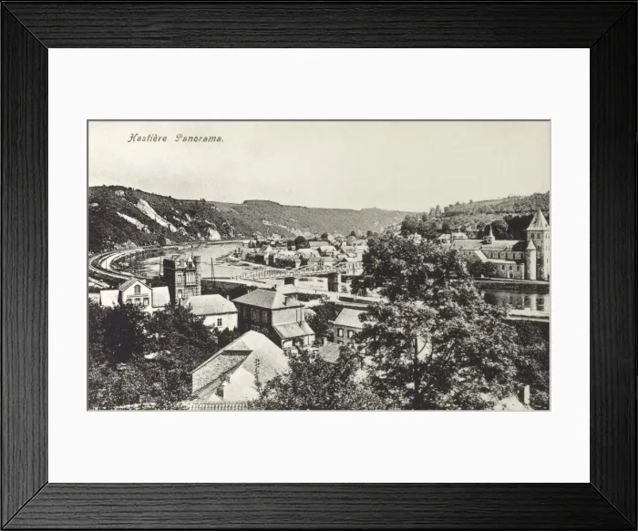 Framed Print : Panorama of Hastiere, Belgium Framed Print : Panorama of Hastiere, Belgium