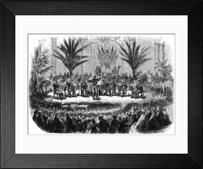Framed Print : Concert at Lyon, 1866 Framed Print : Concert at Lyon, 1866