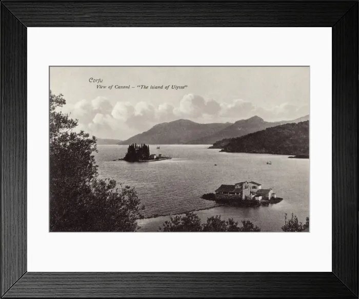 Framed Print : Corfu - Greece - Kanoni, The Island of Ulysses