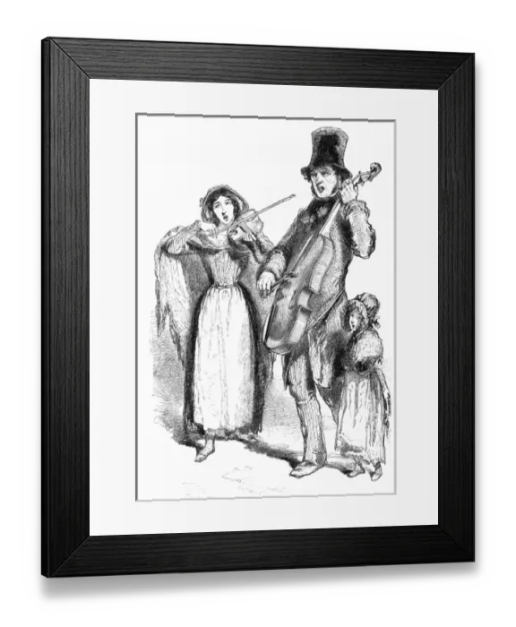 Framed Print : London street musicians, 1848 Framed Print : London street musicians, 1848