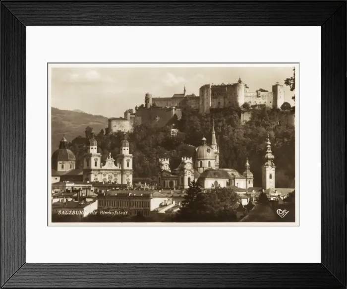 Framed Print : Salzburg - Cathedral and Hohensalzburg Castle Framed Print : Salzburg - Cathedral and Hohensalzburg Castle