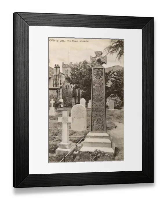 Framed Print : Memorial to Ruskin - Coniston, Cumbria Framed Print : Memorial to Ruskin - Coniston, Cumbria