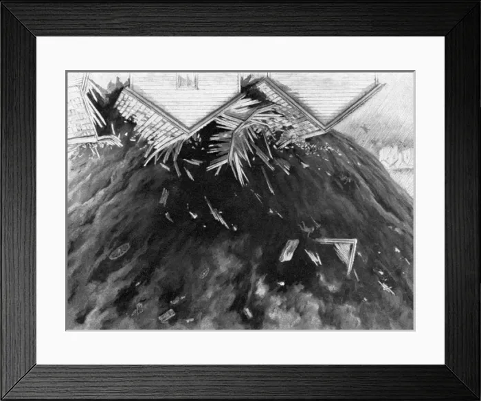 Framed Print : Tornado in Kirksville, Missouri, 1889 Framed Print : Tornado in Kirksville, Missouri, 1889
