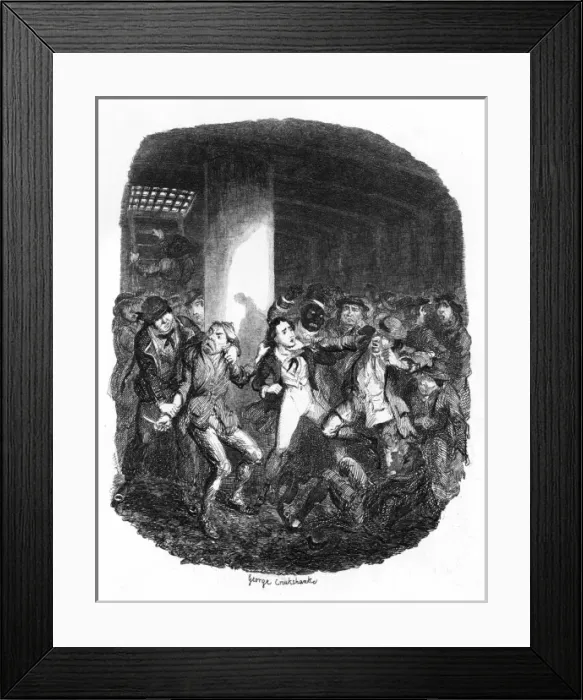 Framed Print : Attack by ruffians Framed Print : Attack by ruffians