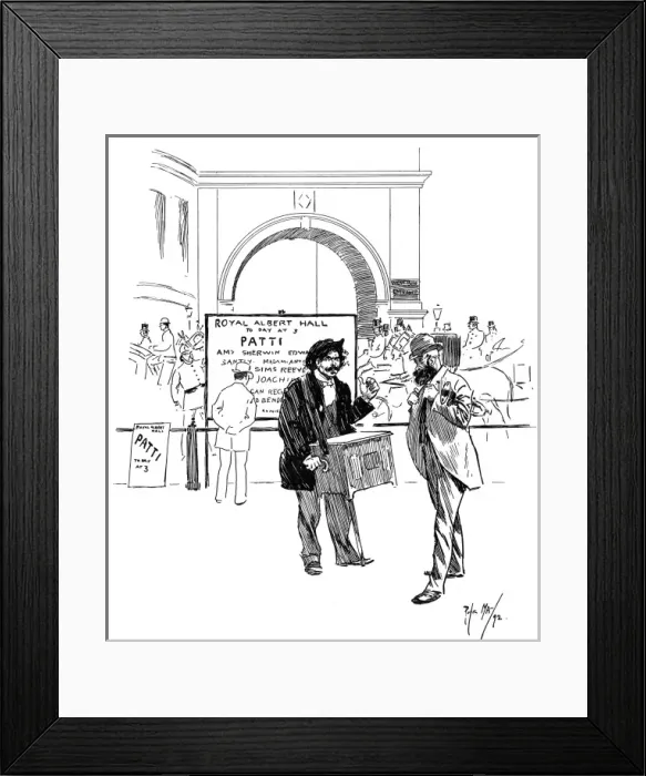 Framed Print : Street music: Unfair competition, 1892 Framed Print : Street music: Unfair competition, 1892