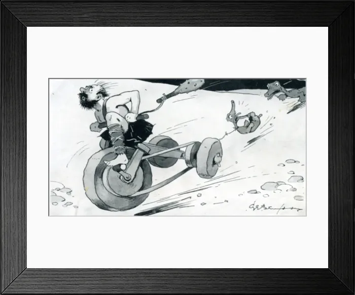 Framed Print : Stanley driving in the open Framed Print : Stanley driving in the open