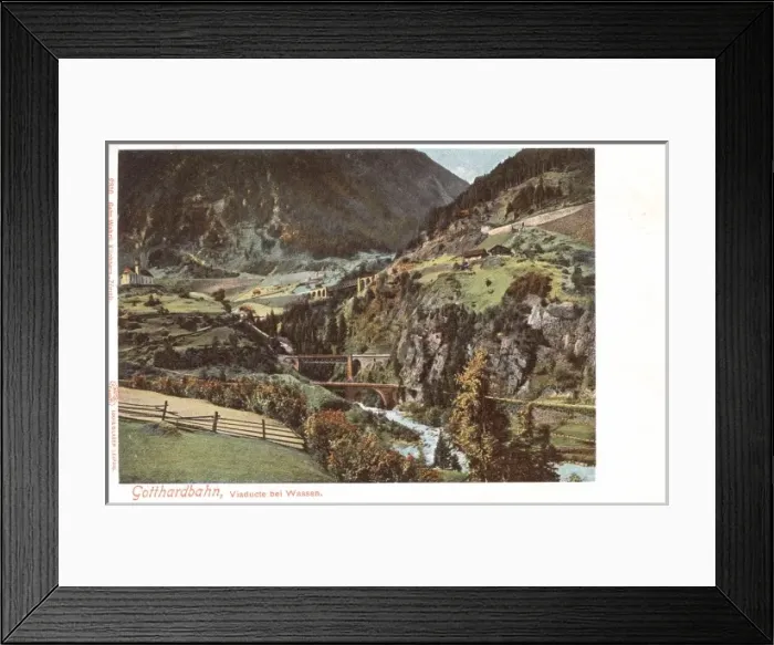 Framed Print : Switzerland - Wassen Viaduct Framed Print : Switzerland - Wassen Viaduct
