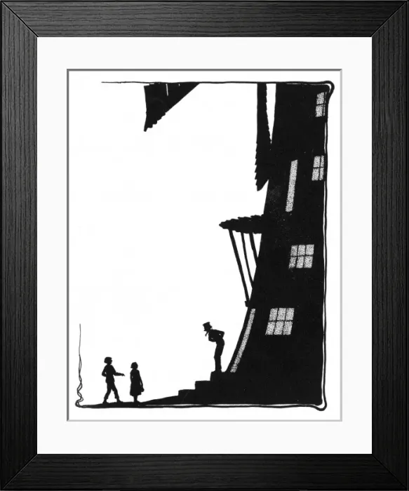 Framed Print : Dunderpate and his friend Susan meet a miller Framed Print : Dunderpate and his friend Susan meet a miller
