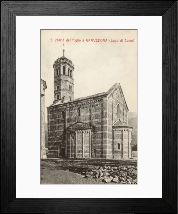 Framed Print : Gravedona, Italy - Lake Como - St. Maria del Tiglio Church Framed Print : Gravedona, Italy - Lake Como - St. Maria del Tiglio Church