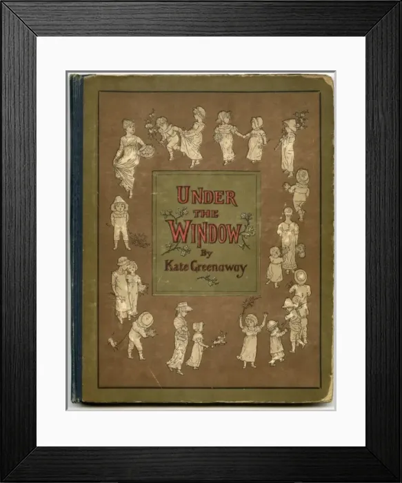 Framed Print : Cover design, Under the Window by Kate Greenaway Framed Print : Cover design, Under the Window by Kate Greenaway