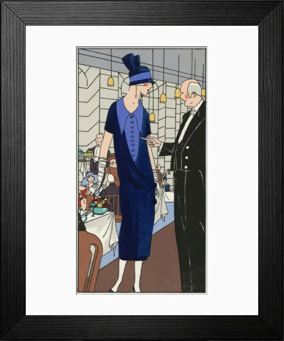 Framed Print : Fashionable lady in an outfit by Philippe et Gaston Framed Print : Fashionable lady in an outfit by Philippe et Gaston