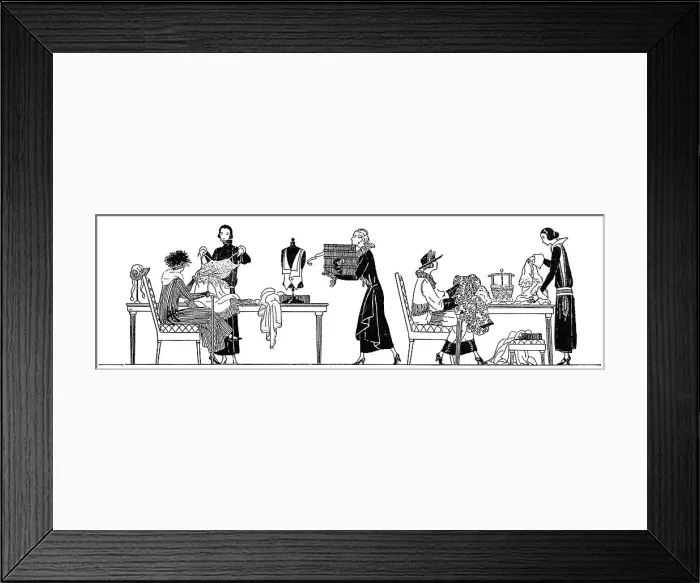 Framed Print : Scenes in a dress shop Framed Print : Scenes in a dress shop