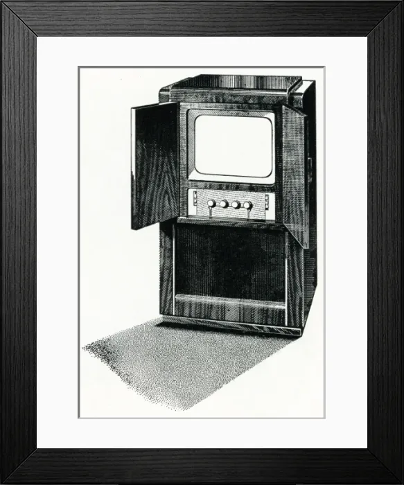 Framed Print : Television console Framed Print : Television console