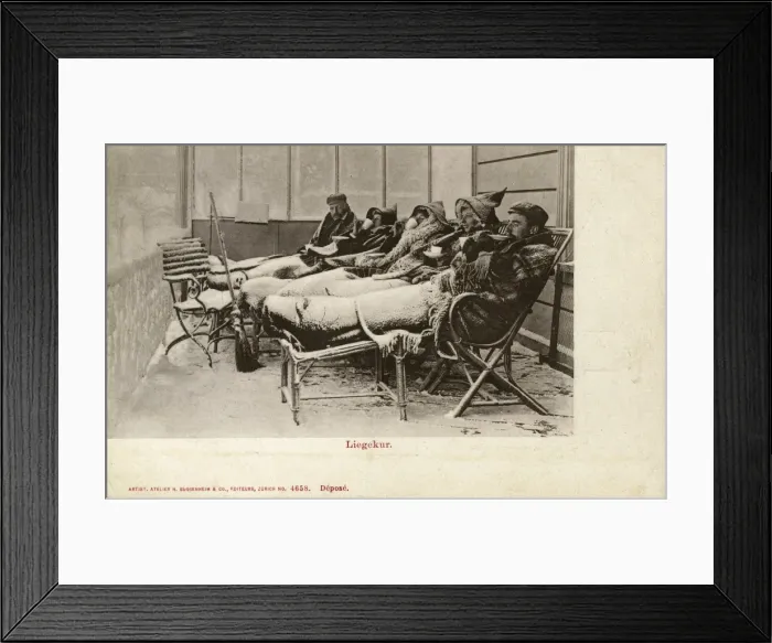 Framed Print : Tuberculosis Sufferers - Davos, Switzerland Framed Print : Tuberculosis Sufferers - Davos, Switzerland