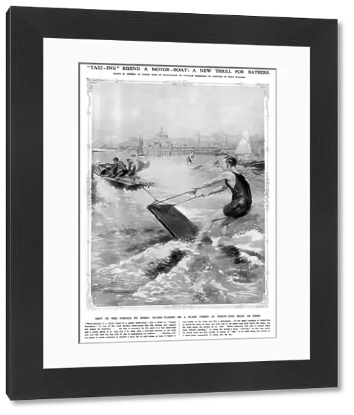 A new thrill for bathers: water sport in 1913