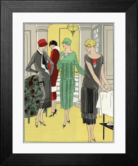 Framed Print : Three women in outfits by Premet, Bernard and Jenny Framed Print : Three women in outfits by Premet, Bernard and Jenny