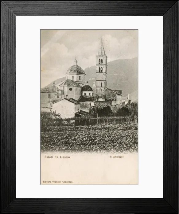 Framed Print : Alassio, Italy - Church of St. Ambrose Framed Print : Alassio, Italy - Church of St. Ambrose