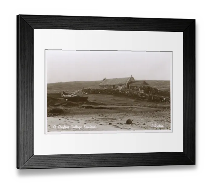 Framed Print : A Crofters Cottage, Shetland, Scotland Framed Print : A Crofters Cottage, Shetland, Scotland