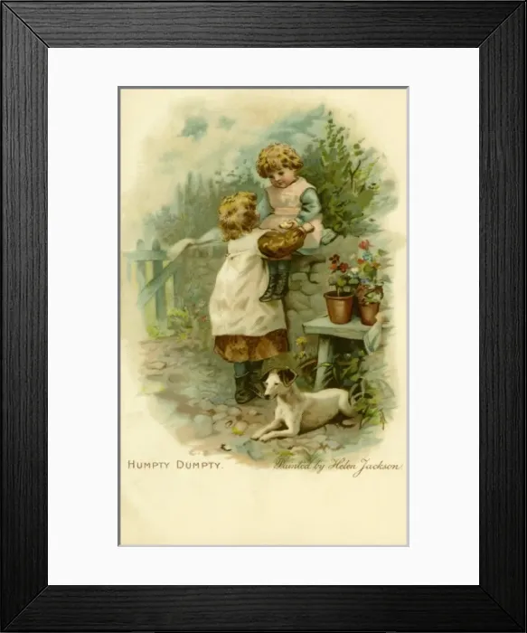 Framed Print : Humpty Dumpty by Helen Jackson Framed Print : Humpty Dumpty by Helen Jackson