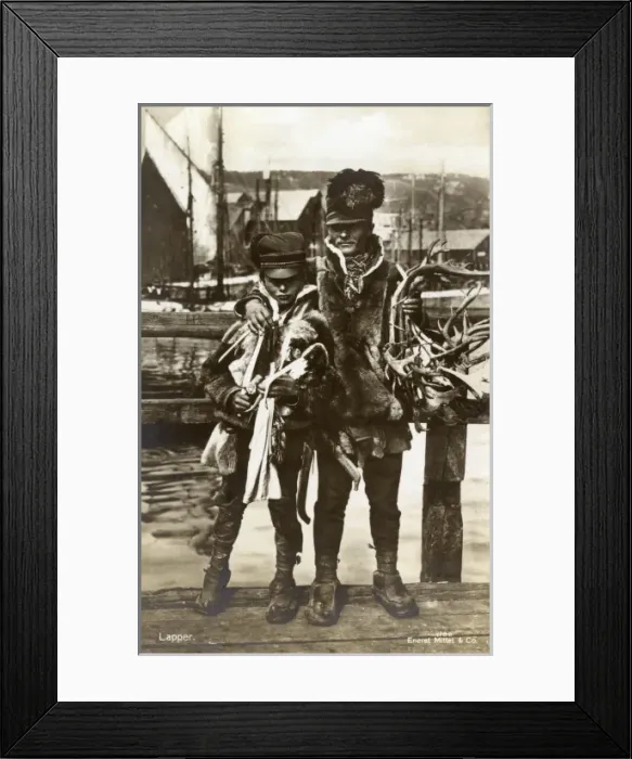 Framed Print : Sami Father and Son