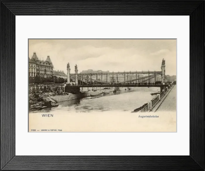 Framed Print : Augartenbrucke - Vienna, Austria Framed Print : Augartenbrucke - Vienna, Austria