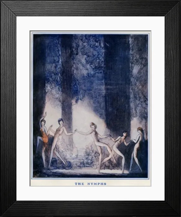 Framed Print : The Nymphs by Hookway Cowles Framed Print : The Nymphs by Hookway Cowles