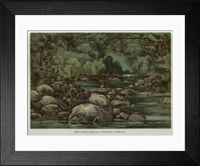 Framed Print : The Corra Linn of Northern Tasmania Framed Print : The Corra Linn of Northern Tasmania