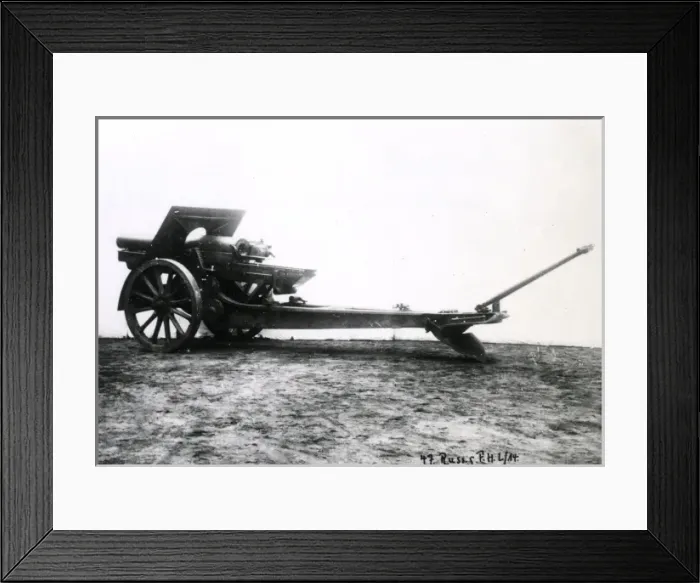 Framed Print : Russian 15cm Howitzer cannon, WW1 Framed Print : Russian 15cm Howitzer cannon, WW1