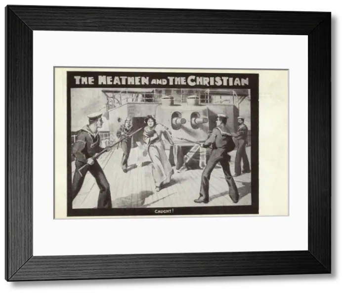 Framed Print : The Heathen and the Christian - Play Framed Print : The Heathen and the Christian - Play