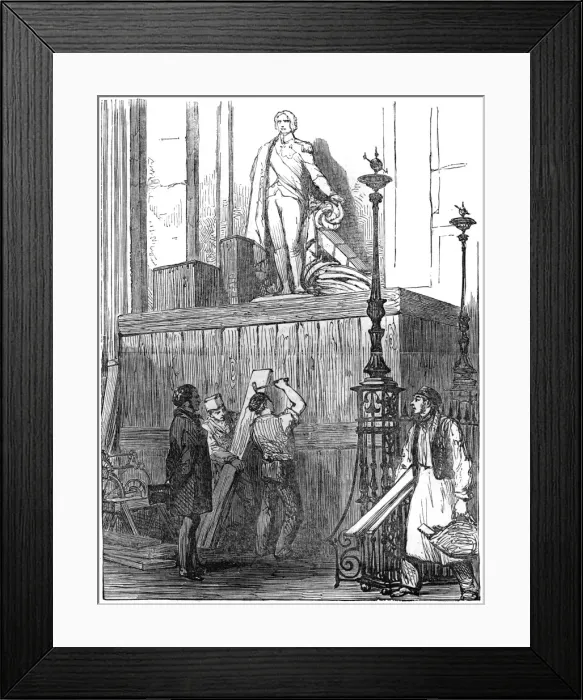 Framed Print : Preparations for the funeral of the Duke of Wellington, 1852 Framed Print : Preparations for the funeral of the Duke of Wellington, 1852