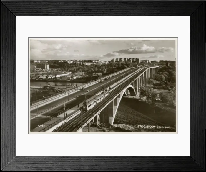 Framed Print : Stockholm, Sweden - Skansbron Bridge Framed Print : Stockholm, Sweden - Skansbron Bridge