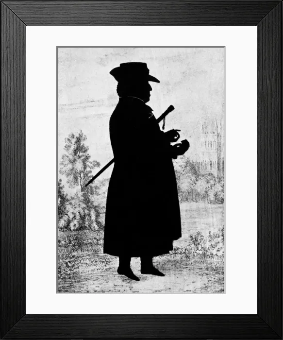 Framed Print : The Bishop of Bangor by August Edouart Framed Print : The Bishop of Bangor by August Edouart