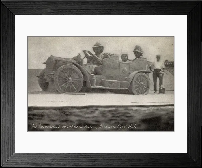 Framed Print : Elaborate Automobile sandcastle - Atlantic City, NJ Framed Print : Elaborate Automobile sandcastle - Atlantic City, NJ