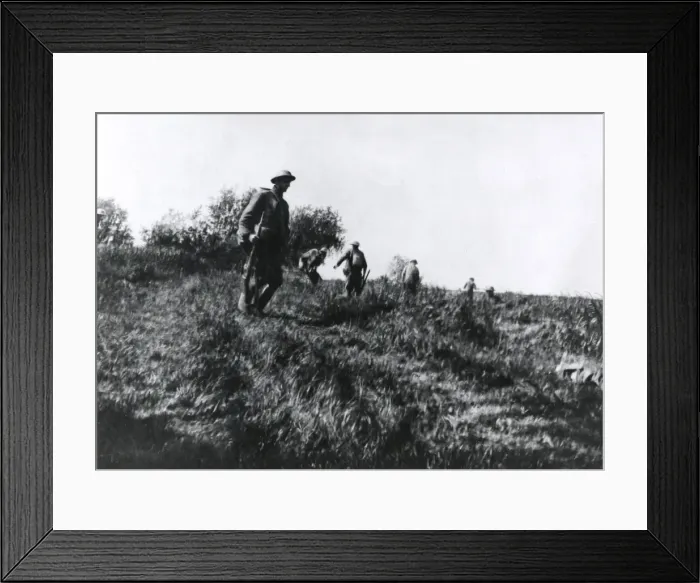 Framed Print : American troops, Battle of Belleau Wood, France, WW1 Framed Print : American troops, Battle of Belleau Wood, France, WW1
