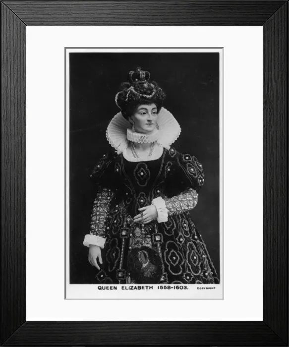 Framed Print : Elizabeth I at Madame Tussauds waxwork museum Framed Print : Elizabeth I at Madame Tussauds waxwork museum