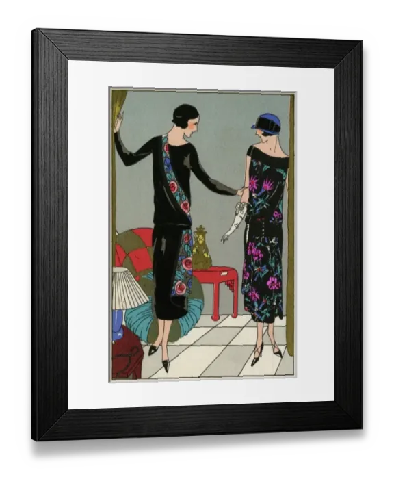 Framed Print : Two outfits by Philippe et Gaston and Redfern Framed Print : Two outfits by Philippe et Gaston and Redfern