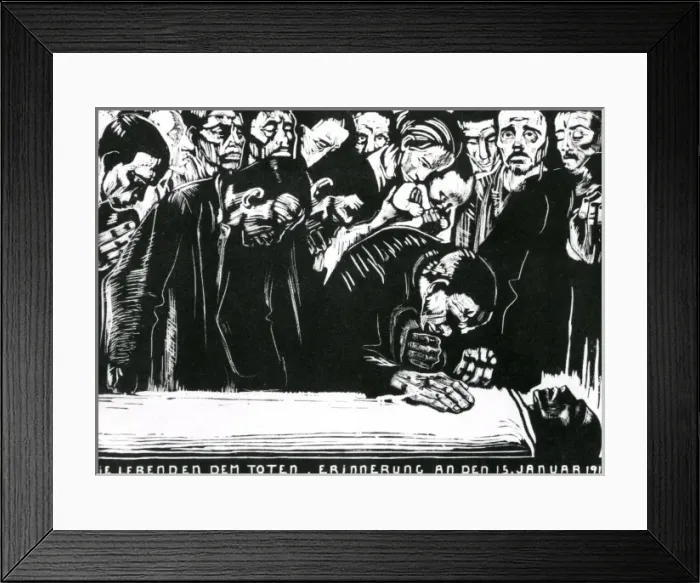 Framed Print : German illustration, death of Karl Liebknecht Framed Print : German illustration, death of Karl Liebknecht