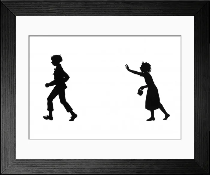 Framed Print : Dunderpate followed by his friend Susan Framed Print : Dunderpate followed by his friend Susan