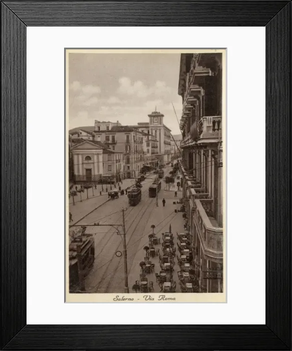 Framed Print : Salerno, Italy - Via Roma Framed Print : Salerno, Italy - Via Roma