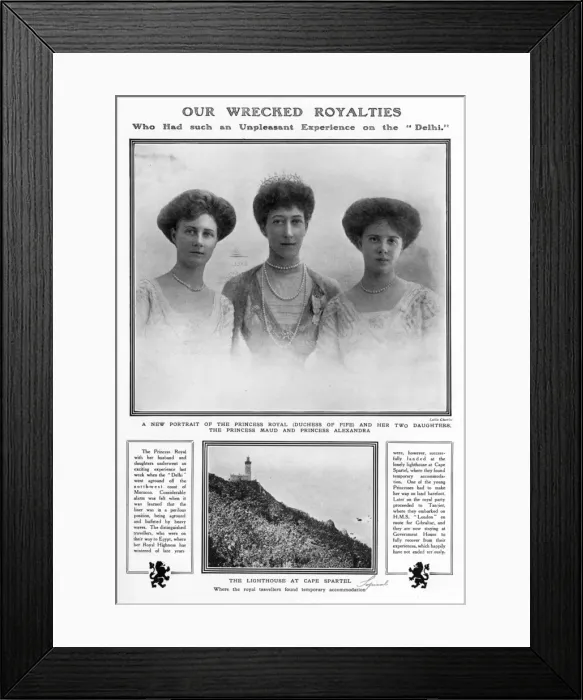 Framed Print : Duchess of Fife (Princess Royal) in Delhi boat accident Framed Print : Duchess of Fife (Princess Royal) in Delhi boat accident